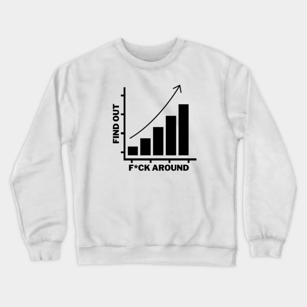 Funny Fuck Around And Find Out Diagram Chart Crewneck Sweatshirt by Adisa_store